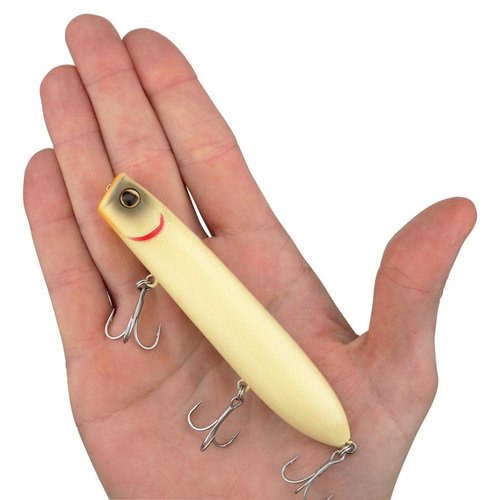 Berkley Cane Walker Topwater Fishing Lure, Bone, 5/7 oz, 4.3in | 11 cm, Heavy Tail Weight for Long-Distance Casting, Equipped with Fusion19 Hook