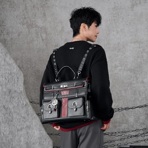 Genshin Impact Wriothesley Backpack - Gaming Themed Leather School Bag