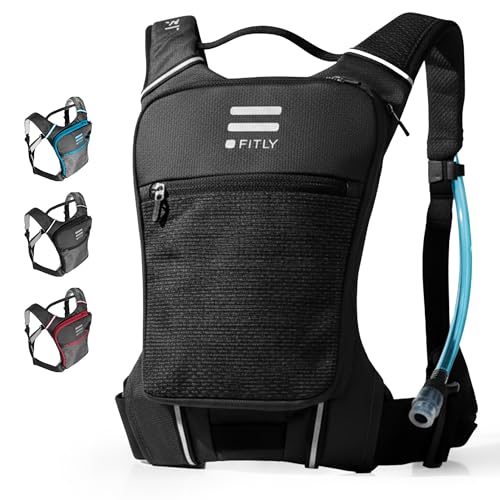 Sub90 Running Hydration Vest No-Bounce Water Pack - Edgy Black, M-L-XL