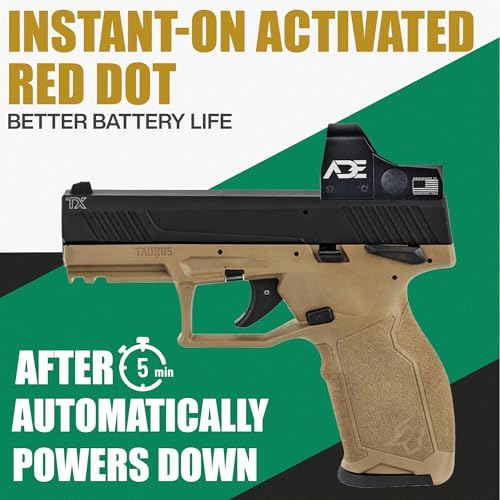 for Pistols - Waterproof, Fog-Resistant, 5 MOA, Motion Awake