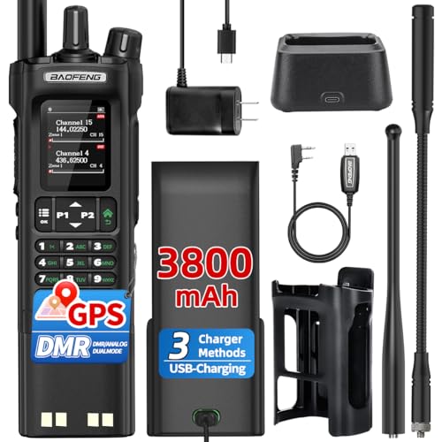 BAOFENG DM32 DMR Handheld Two-Way Radio 10W Long Range Walkie Talkie with GPS