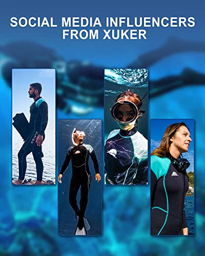 Blue 2mm Women's Wetsuit with Back Zip - Full Body Diving Suit, Medium