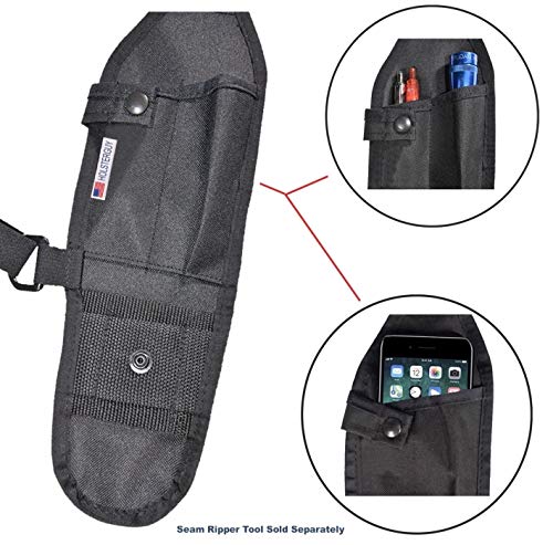 Double Radio Holster with Adjustable Shoulder Harness for Two-Way Radios