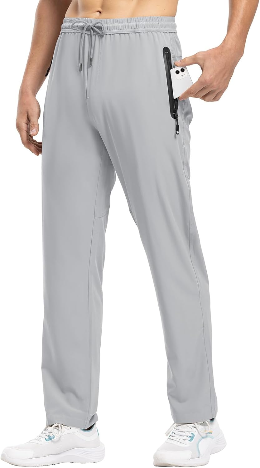 Rdruko Men's Casual Pants - Lightweight Quick-Dry Outdoor Sports Sweatpants | Perfect for Hiking & Running