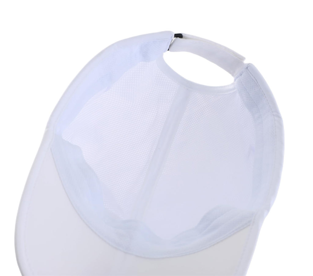 Connectyle Reflective Folding Outdoor Sport Hat for Men Women Breathable Quick Dry Run Hat Lightweight UPF 50+ Sun Cap White