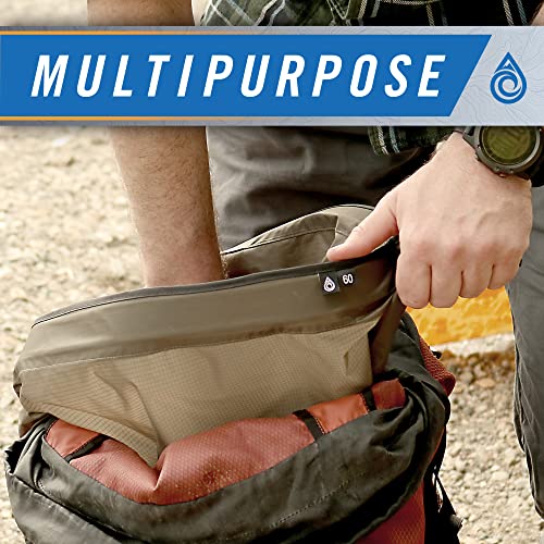 AquaQuest Rogue Waterproof Dry Bag Set 10L, 20L & 30L - Olive Drab, Roll Top
