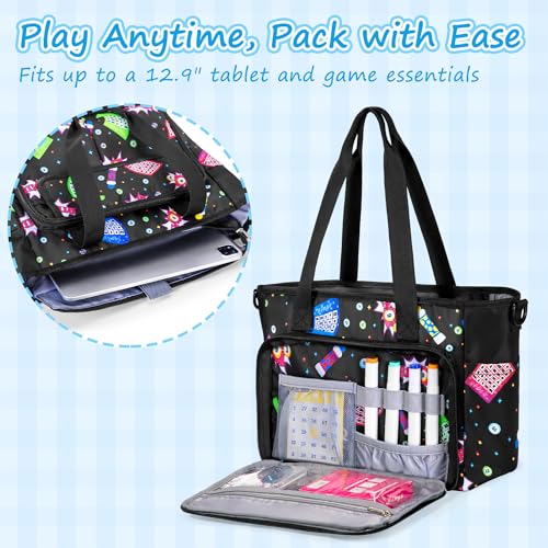 Bingo Bag with Pockets and Shoulder Strap - Bingo Dauber Dabber Organizer