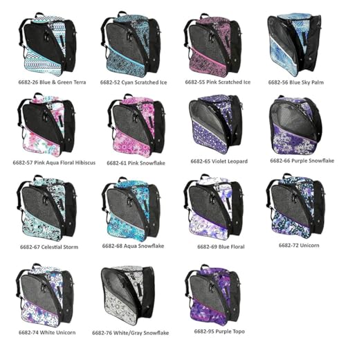 Unisex 33L Ice Skate Bag with Ventilated Compartments and Water-Resistant Fabric