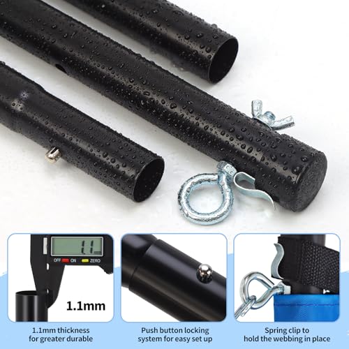 Blue 20ft Outdoor Volleyball & Badminton Net Set for Backyard Beach
