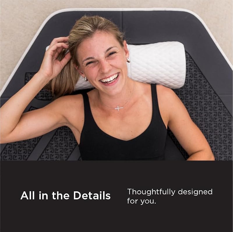 ROLL Recovery R4 Body Roller Boulder Black – Targeted Muscle Relief & Pain Management