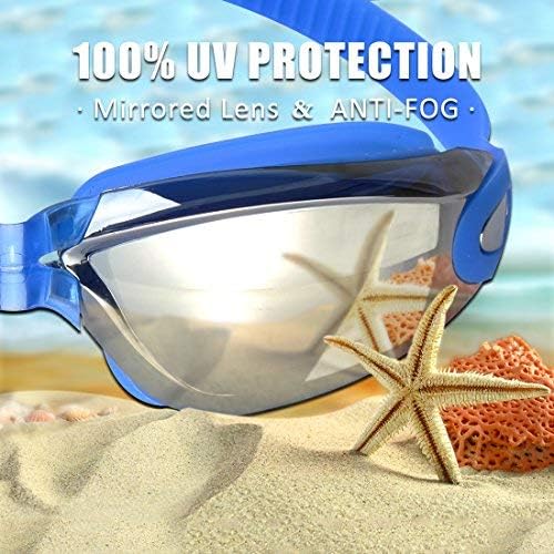 EverSport Swim Goggles Pack of 2 Swimming Goggles Anti Fog for Adult Men Women Youth Kids