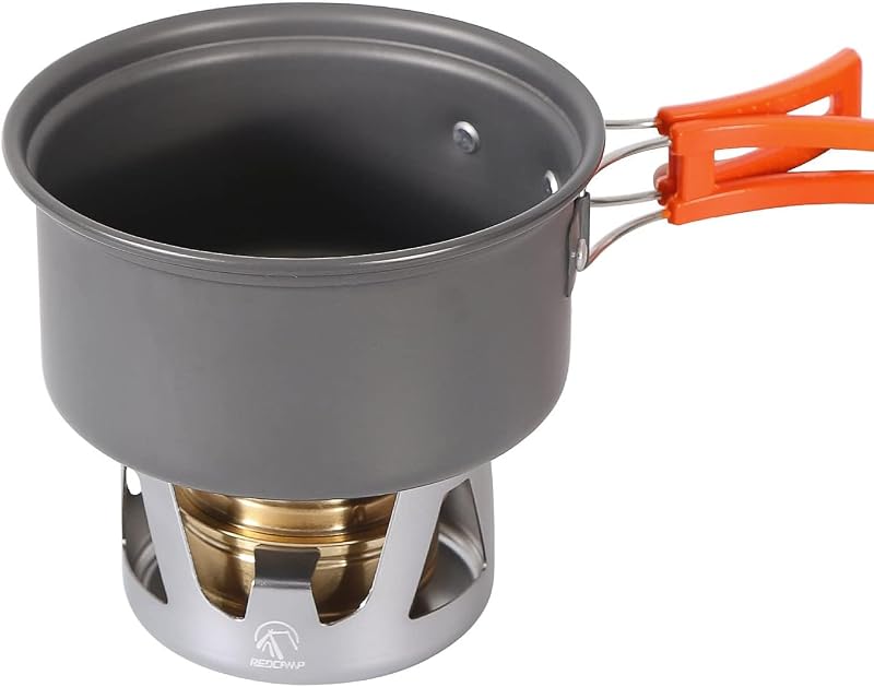 Redcamp Mini Alcohol Stove for Backpacking - Silver