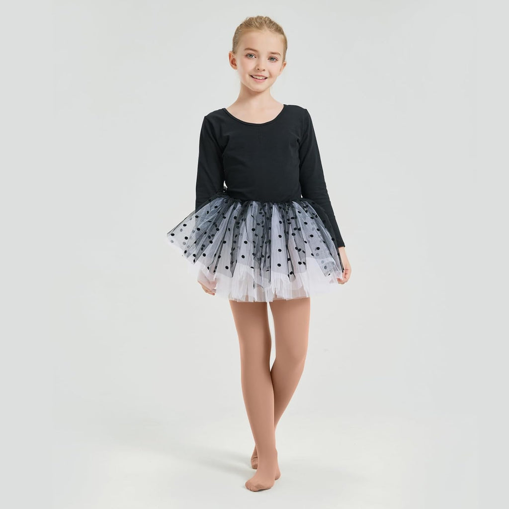 CozyWow Ultra Soft Ballet Tights | Comfortable Dance Tights for Girls, Sizes 4T to 12T