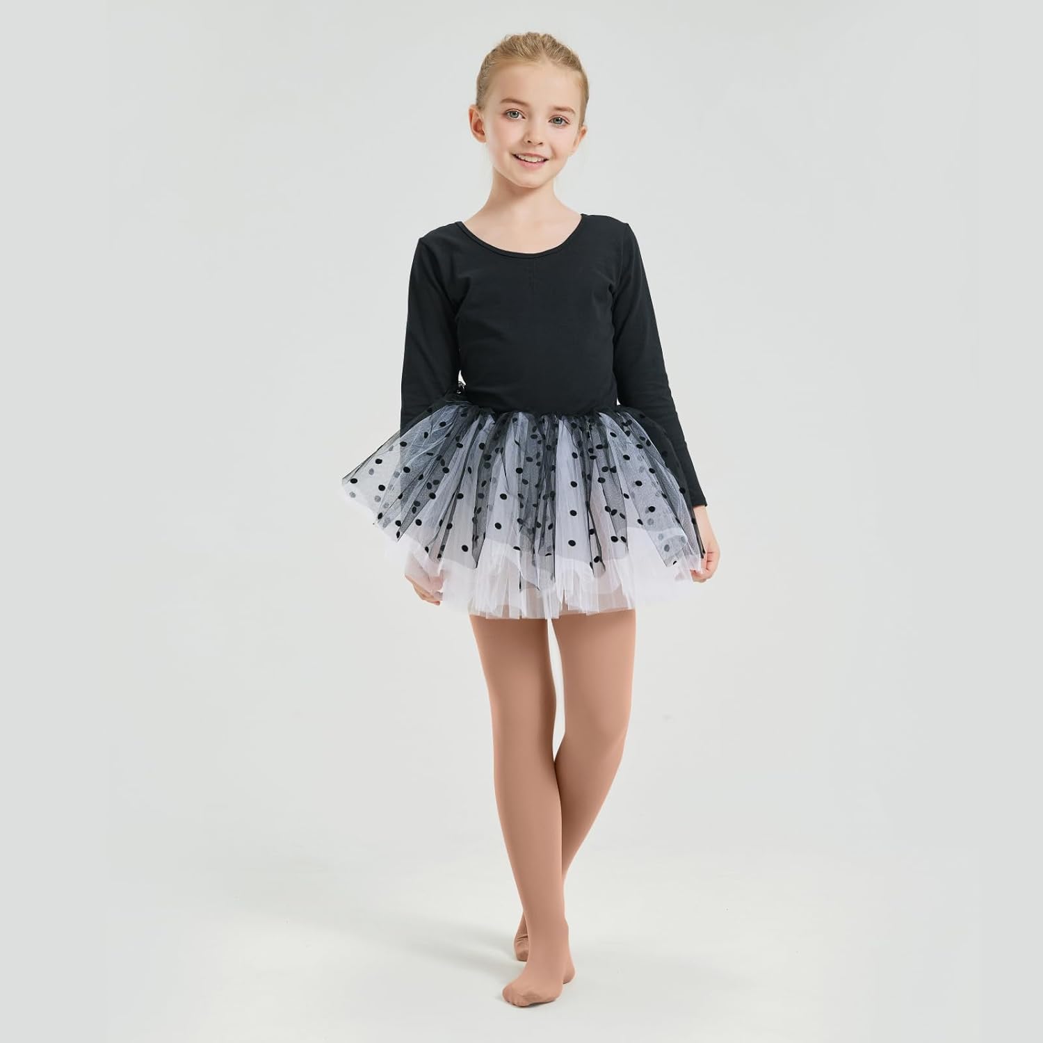 CozyWow Ultra Soft Ballet Tights | Comfortable Dance Tights for Girls, Sizes 4T to 12T