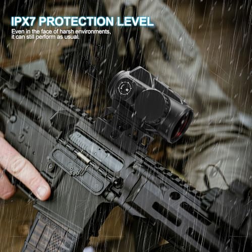 Feyachi Red Dot Sight for Rifle 2 MOA Shake Awake Black 25mm Scope
