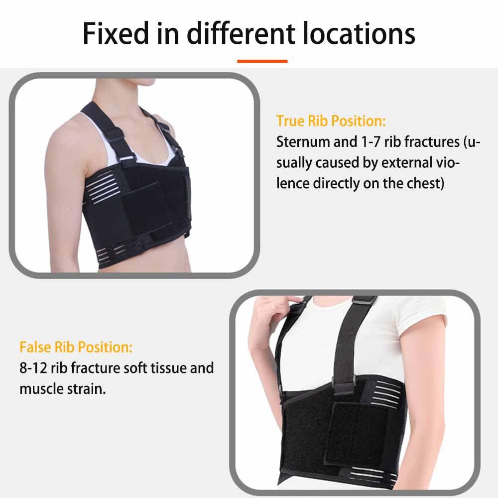 YingXue Broken Rib Support Brace, Rib and Chest Support Brace, Rib Belt for Ribs Support, Dislocated Ribs Protection, Sternum Injuries and Pulled Muscle Pain (XXL 43" to 53")