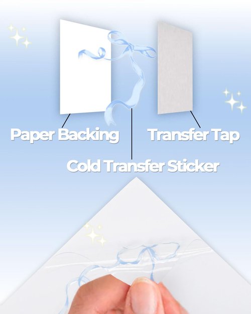 Kaitiaki Bows Stickers for Custom Owala Accessories - Cute Tumbler Decals, Fits 24oz Urban Outfitters Owala Bottles (Bubble Bliss Bow, Blue)