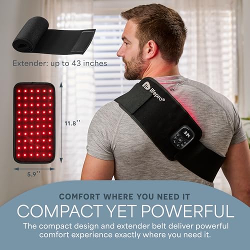 Red Light Therapy Belt - Dual Chip LED, Extra Small, Black