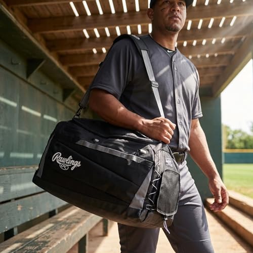 Rawlings MACH Hybrid Baseball & Softball Equipment Bag - Black