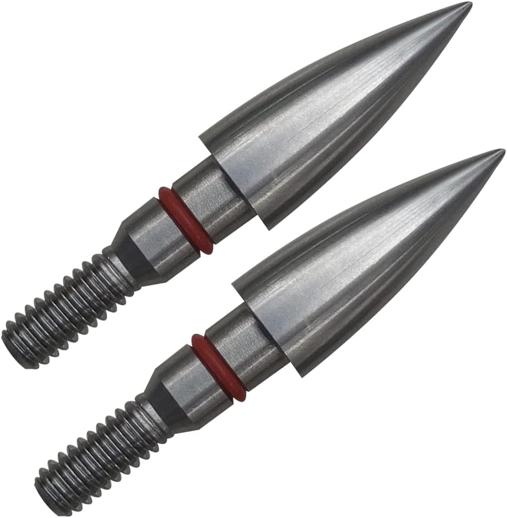 Skiennix Stainless Steel Archery Field Points - Precision Tips in Multiple Diameters & Weights (12 Pack)