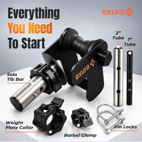 EXURA Single Leg Tibialis Trainer - Adjustable Foot Plate for Ankle & Knee Strengthening