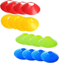 KESYOO Soccer Training Disc Cones - 16 Pcs Football Marker Set in Red, Blue, Green, Yellow for Agility Drills