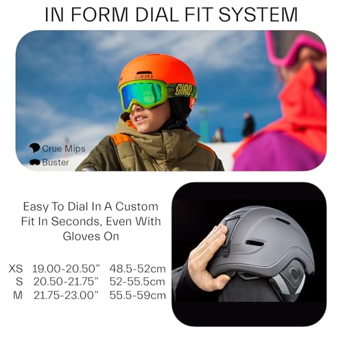 Giro Crue MIPS Helmet - Matte Stone Small Ski & Snowboard Helmet