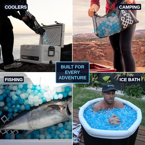 Reusable Ice Cubes for Coolers - Mega Freeze 10.5 lb Pack, Food Safe & Reusable
