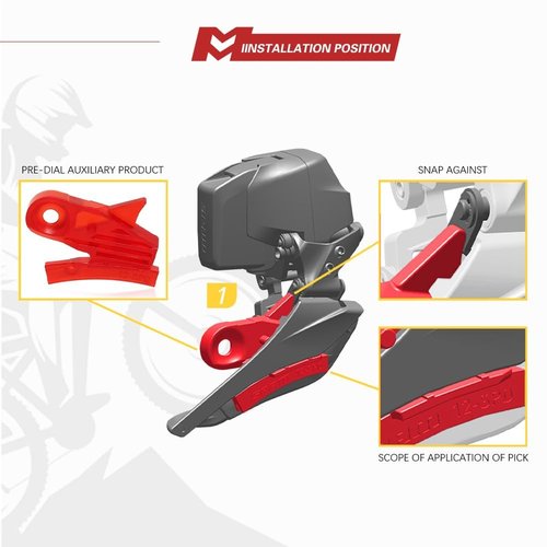 fistCycling for Sram AXS RED FORCE RIVAL Front Derailleur Setup Installing Tool 12 Speed Front transmission derailleur adjusting tool, Normal