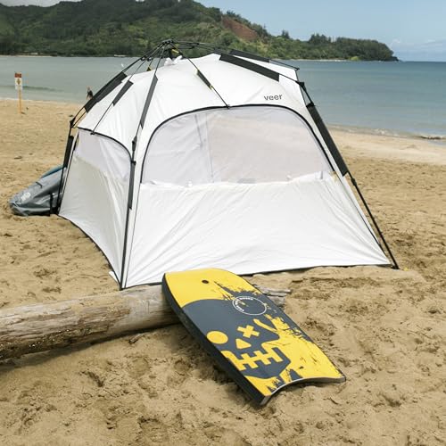 Veer Adult Body Board Yellow - High Performance Boogie Board with Neoprene Tether
