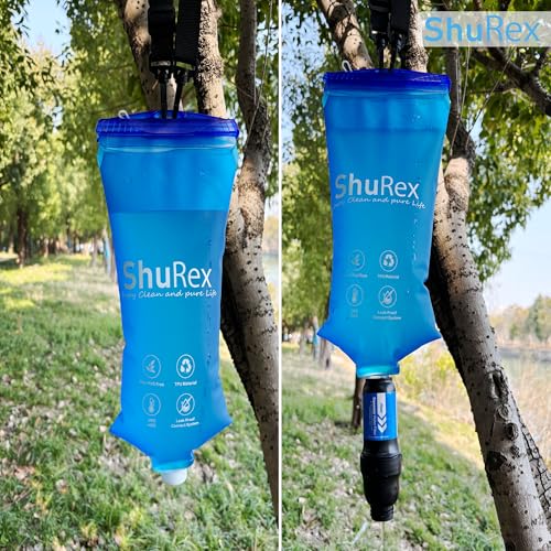 3L Gravity-Fed Water Bag for Outdoor Water Filtration System - Compatible with Sawyer