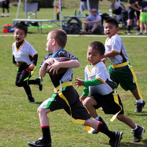 Peryiter Player Flag Football Belt Yellow 24 - Adjustable Flag Football Gear
