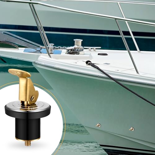 MorningRo 4 Pcs Brass Boat Drain Plug 3/4 Inch for Livewell Baitwell Kayak