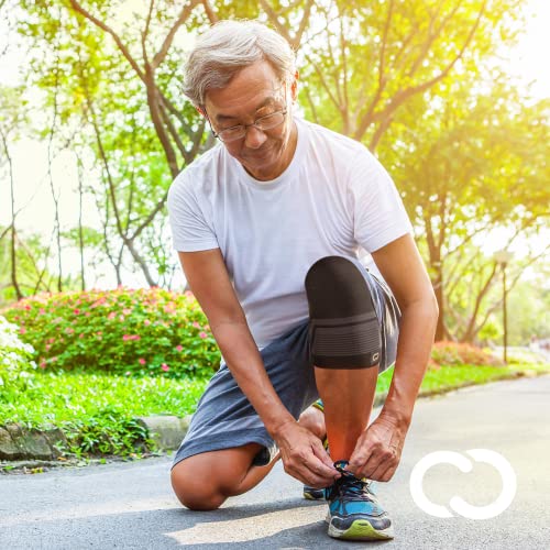 PowerKnit Copper Knee Sleeve Support Brace for Meniscus Tear & Joint Pain - 2XL-3XL