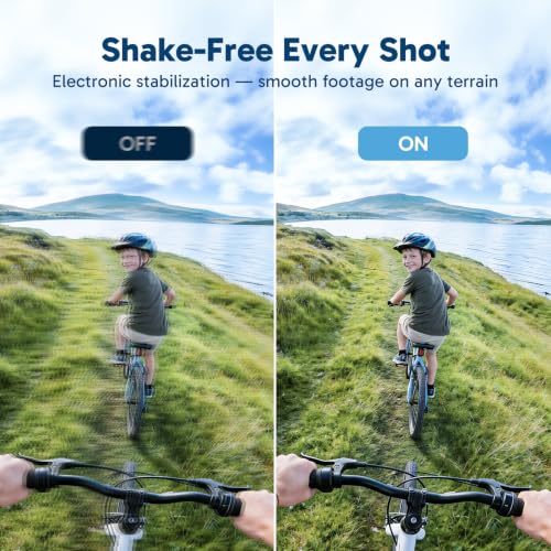 AKASO EK7000 4K Action Camera with 20MP Waterproof 131FT & Deep Black Variation