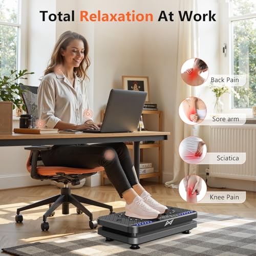 AXV Vibration Plate Exercise Machine - Body Fitness Platform ARK.BLACKGRAY