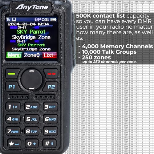 AnyTone AT-D878UVII Plus Digital Ham Radio with Free Programming & Training