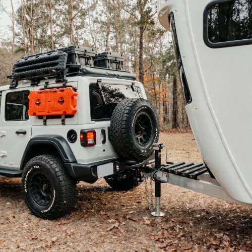 GARTOWEE 5000lbs A-Frame Trailer Jack with Cordless Drill Compatibility, 15-Inch Lift & Adjustable Drop Leg for Trailers, RVs & Boats