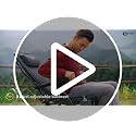 Portal Black Reclining Camping Chair with Adjustable Lumbar Support, 1 Pack