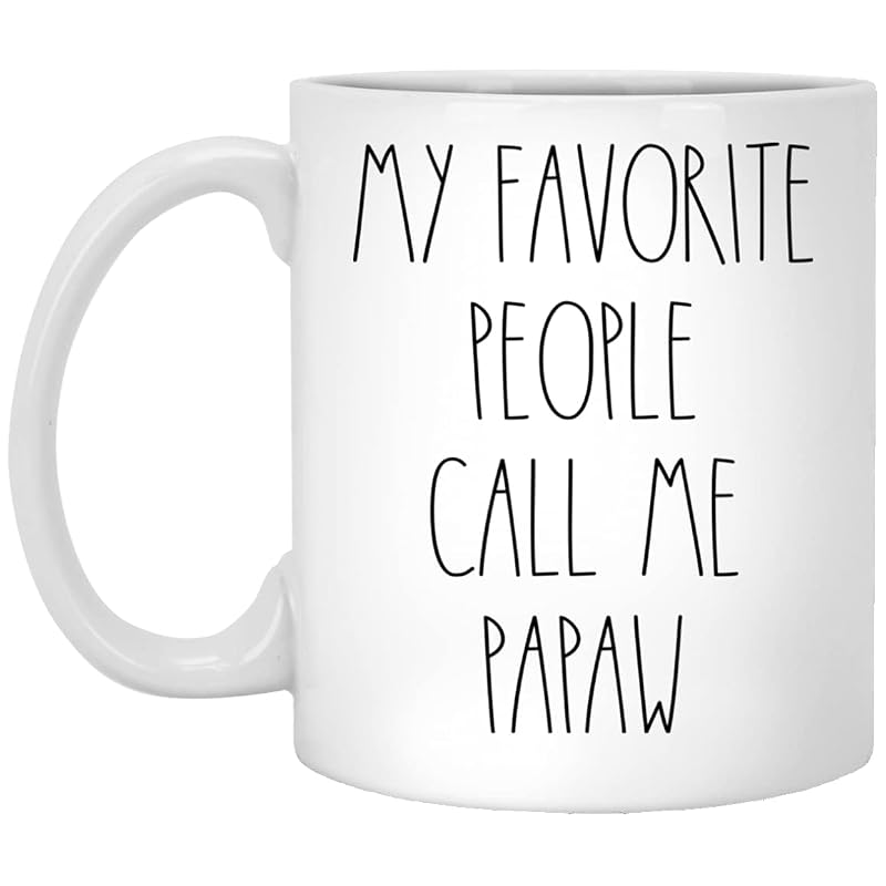 Papaw Coffee Mug – Rae Dunn Inspired 11oz Gift for Dad, Birthday & Christmas
