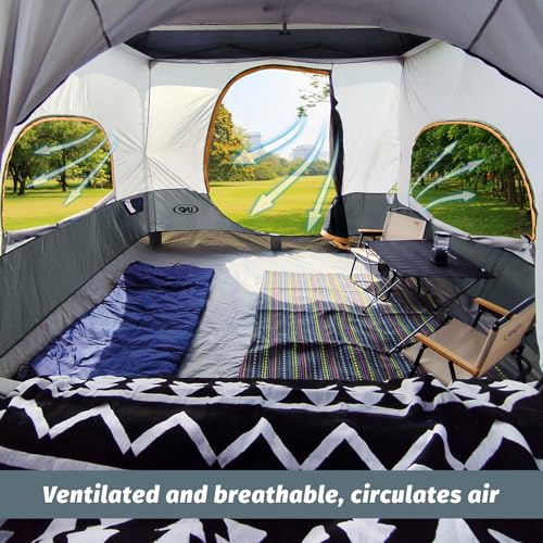 Unp Cube Tent for Camping 10x10 Pop Up Canopy Attachment - Gray