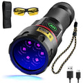 UV 365nm Black Light Flashlight 80W with Filtered Woods Lamp - Blackbeam B97