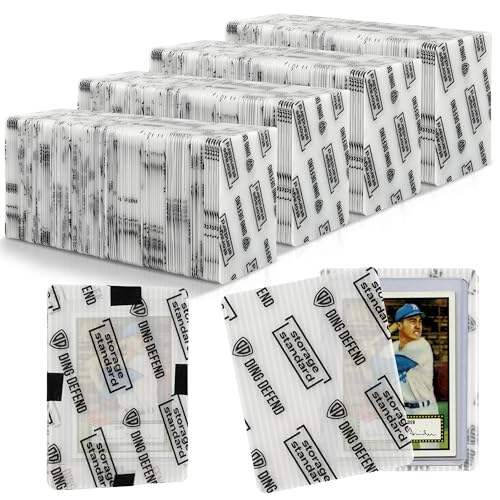 White Trading Card Shipping Protectors 510 Pack 3.5 x 4.5 inch Premium Plastic Sleeves