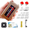 Mini Survival Fishing Kit with Waterproof Tackle Box - Desert Sand