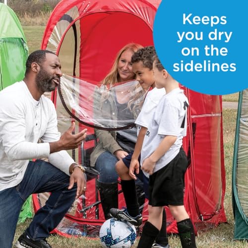 Large Pop-Up Sports Shelter - Waterproof, Windproof, UV Protection, Black
