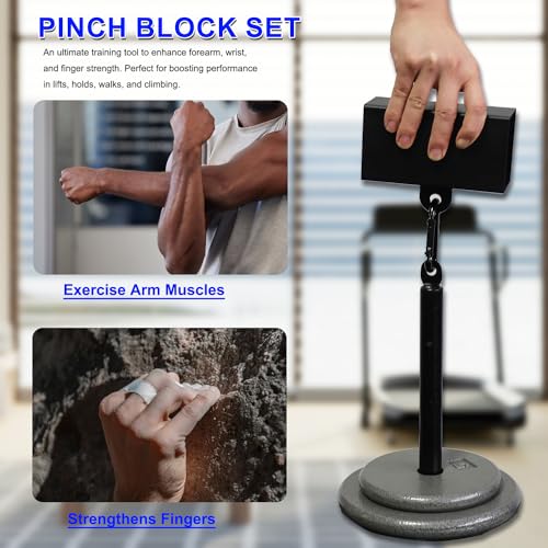 Metal Pinch Block Grip Set for Strength Training and Climbing Workout Equipment