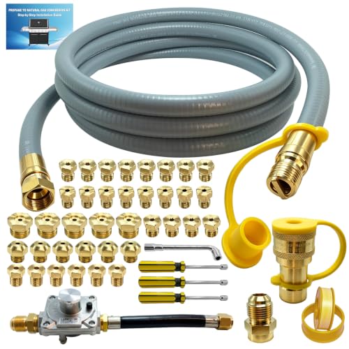10FT Natural Gas Conversion Kit for Weber Grill - Complete NG Conversion for Genesis, Spirit & Summit