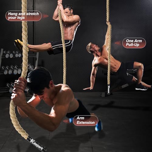 20ft Climbing Rope for Fitness & Strength Training - 1.5 Inch Diameter