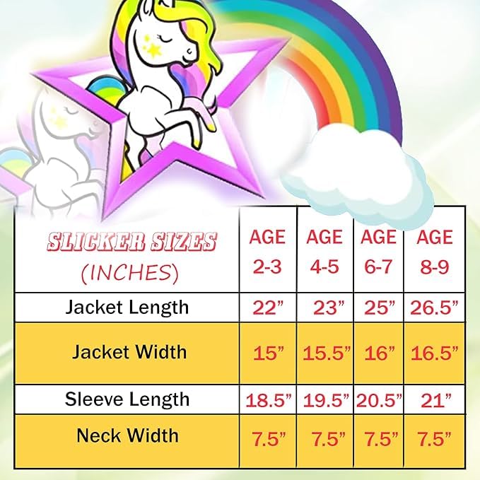 Kids Waterproof Hooded Rain Slicker - Lightweight Outwear Jacket for 8-9 Years Light Blue Butterfly