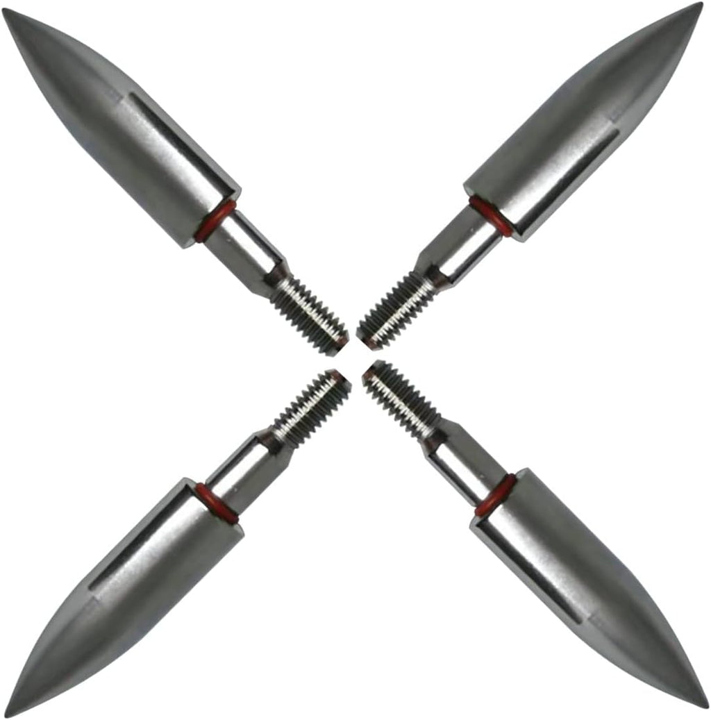 Skiennix Stainless Steel Archery Field Points - Easy Pull Design | 9/32" to 11/32" Sizes, 100-200 Grains (12 PCS)